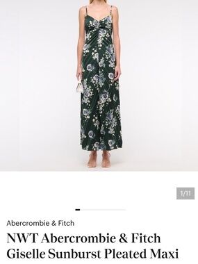 Abercrombie and Fitch Giselle Pleated maxi dress, NWT sz XXS